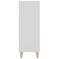 vidaXL Komoda biela 34,5x32,5x90 cm spracované drevo