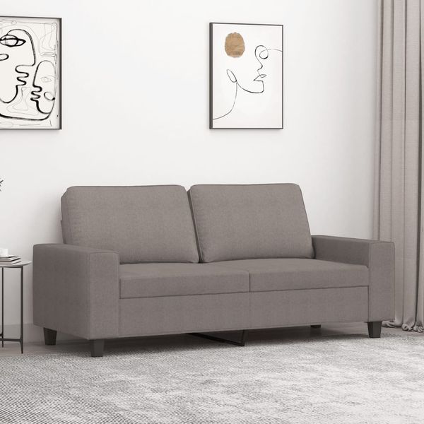 vidaXL 2-miestna pohovka sivohnedá 140 cm látka