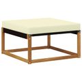 vidaXL Záhradná súprava gaučov 5 ks Prírodná a krémová