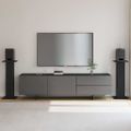 vidaXL Stojany na reproduktory 2 ks Čierny dub 30 x 30 x 80 cm