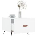 vidaXL Konferenčné stolíky 2 ks biele 50x50x40 cm kompozitné drevo