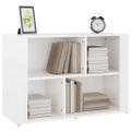 vidaXL Komoda vysoký lesk biela 80x30x54 cm spracované drevo