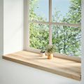 vidaXL Okenný parapet 2 ks 110x40x2 cm neošetrený dubový masív