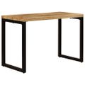 vidaXL Jedálenský stôl 115x55x76 cm masívne mangovníkové drevo a oceľ