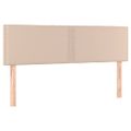 vidaXL Boxspring posteľ s matracom kapučínová 140x190 cm umelá koža