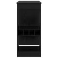 vidaXL Barový stôl 90 x 47.5 x 103.5 cm Kompozitné drevo Čierny dub