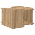 vidaXL Konferenčný stolík Dub artisan 50,5 x 50 x 33 cm
