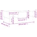 vidaXL Konferenčný stolík hnedý dub 104x60x35 cm kompozitné drevo