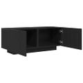 vidaXL TV skrinka 100 x 35 x 40 cm Čierny dub Kompozitné drevo