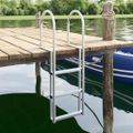vidaXL Veľmi jednoduchý 3-stupňový rebrík na mólo 45 x 11,5 x 134 cm