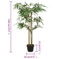 vidaXL Umelý bambusový strom 760 listov 120 cm zelený
