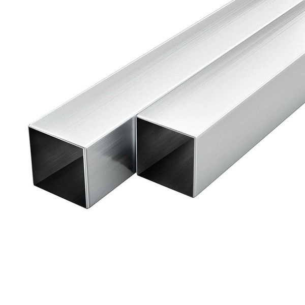 vidaXL Stavebné hliníkové rúry 6 ks 1m 40x40x2mm štvorcové joklové