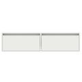 vidaXL TV skrinka s LED svetlami, biela 100X35,5x25 cm