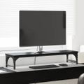 vidaXL Stojan na monitor Čierny dub 85 x 23 x 15,5 cm Kompozitné drevo