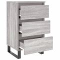 vidaXL Nočné stolíky 2 ks sivý dub sonoma 40x35x69 cm kompozitné drevo