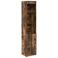 vidaXL Highboard Dub dymový 37,5x35x180 cm Upravené drevo