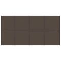 vidaXL Nástenné panely 12 ks sivohnedé 60x30 cm látka 2,16 m²