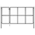 vidaXL Záhradná brána z ocele 350x175 cm antracitová