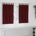 vidaXL Zatemňovacie závesy 2 ks Víno červené 140 x 140 cm Zamat