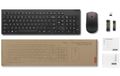 Lenovo Essential bezdrátová klávesnice & myš Gen 2 černá CZ/SK Bezdrátová klávesnice a myš, 2,4 GHz, USB prijímac, AES-128 šifrování, 1600 DPI, výdrž baterie 15/18 mesícu, cerná