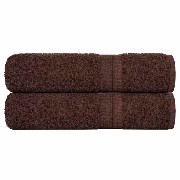 vidaXL Osušky do kúpeľne FROGN 2 ks hnedé 100x150 cm 360 g/m²
