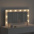 vidaXL Toaletné zrkadlo Biela 80 x 45 x 18 cm Obdĺžnikový