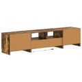 vidaXL 5-dielny LED TV kabinet Dymový dub Kompozitné drevo