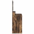 vidaXL Toaletný stolík Dymová dub 79 x 41 x 135 cm Kompozitné drevo