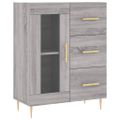vidaXL Vysoká skrinka sivý dub sonoma 69,5x34x180 cm spracované drevo