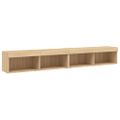 vidaXL TV skrinky s LED svetlami 2 ks dub sonoma 100x30x30 cm