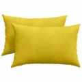 vidaXL Vankúše na pohovku 2 pcs Žltá 60 x 40 cm Kordúrová tkanina