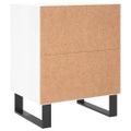 vidaXL Nočné skrinky 2 ks vysoký lesk biele 40x30x50 cm kompoz. drevo