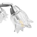 vidaXL Stropná lampa s priesvitnými sklenenými tienidlami na 5 žiaroviek E14 tulipán