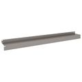 vidaXL Obrubník trávnika 30 ks 100 x 10 x 8 cm Oceľ Hrdzavý