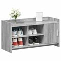 vidaXL Skriňa na topánky s úložiskom Sivý Sonoma 100 x 39,5 x 51 cm