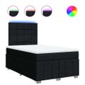 vidaXL Boxspring posteľ s matracom čierna 120x190 cm látka