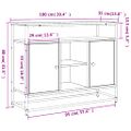 vidaXL Komoda sivá sonoma 100x35x80 cm kompozitné drevo