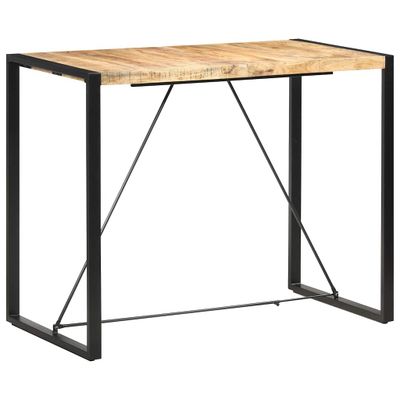 vidaXL Barový stolík 140x70x110 cm masívne mangovníkové drevo