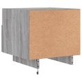 vidaXL Nočné stolíky s LED svetlami 2 ks sivé sonoma 40x39x37 cm