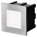 LED orientačné vstavané svietidlo 80×80 1,5W neutr. biela IP65