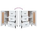 vidaXL Komoda biela 69,5x34x90 cm spracované drevo