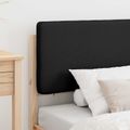vidaXL Rám postele s čalúneným čelom Čierna 90 x 200 cm