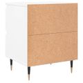 vidaXL Nočné stolíky 2 ks biele 40x35x50 cm kompozitné drevo