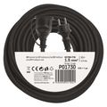 Vonkajší predlžovací kábel 30 m / 1 zásuvka / čierny / guma-neoprén / 230 V / 1,5 mm2