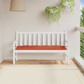 vidaXL Podložka na záhradnú lavičku červená melanž 150x50x7cm látka
