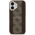 Obal Guess pre iPhone 17 HC MAGSAFE PU W/ 4G PU STRIPE hnedá