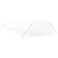 vidaXL Fóliovník s oceľovým rámom biely 64 m² 16x4x2 m