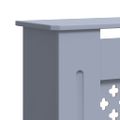 vidaXL Kryt na radiátor sivý 205 cm MDF
