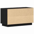 vidaXL TV skrinka 80 x 35 x 45 cm Čierny dub Kompozitné drevo