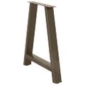 vidaXL Nohy k jedálenskému stolu v tvare A, 2 ks, 80 x (72-73) cm, oceľ
